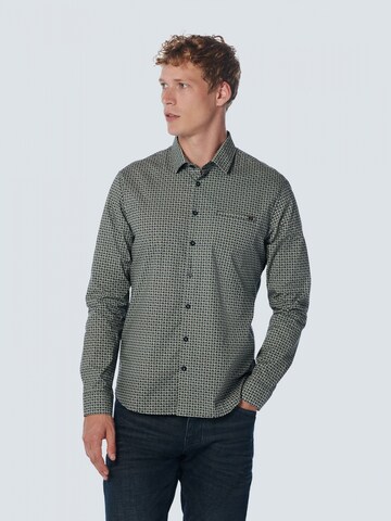 Regular fit Camicia di No Excess in verde: frontale