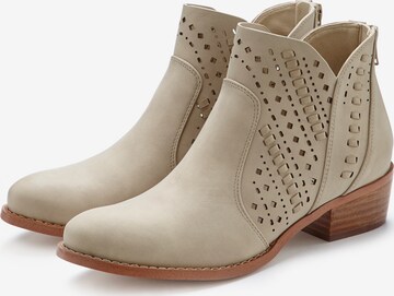 LASCANA - Botas de tobillo en beige