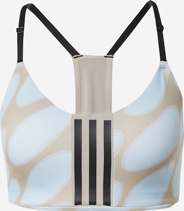 ADIDAS SPORTSWEAR Bralette Sports bra 'Marimekko Aeroimpact Light-Support' in Blue: front