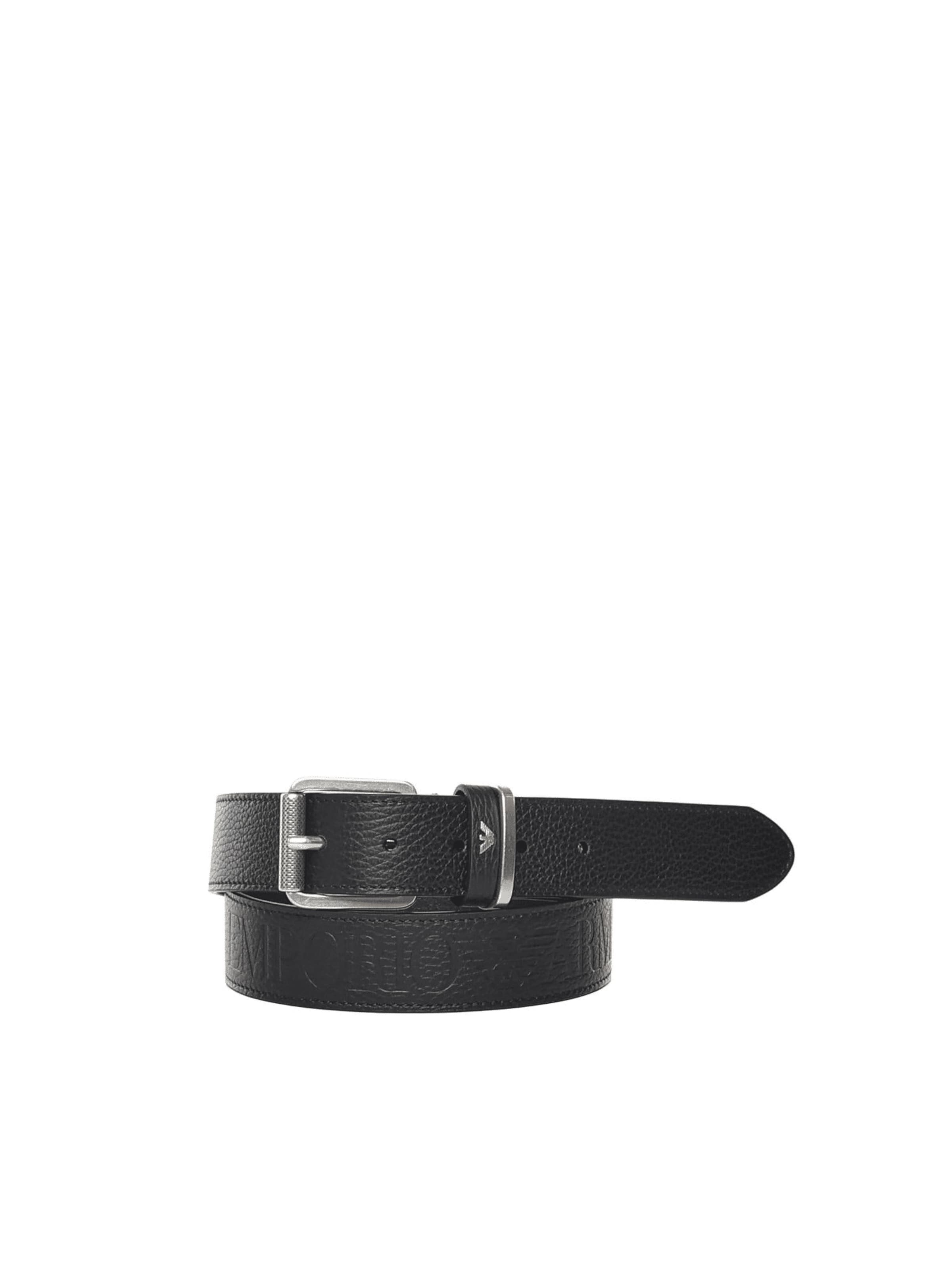 Cintura di Emporio Armani in nero: frontale
