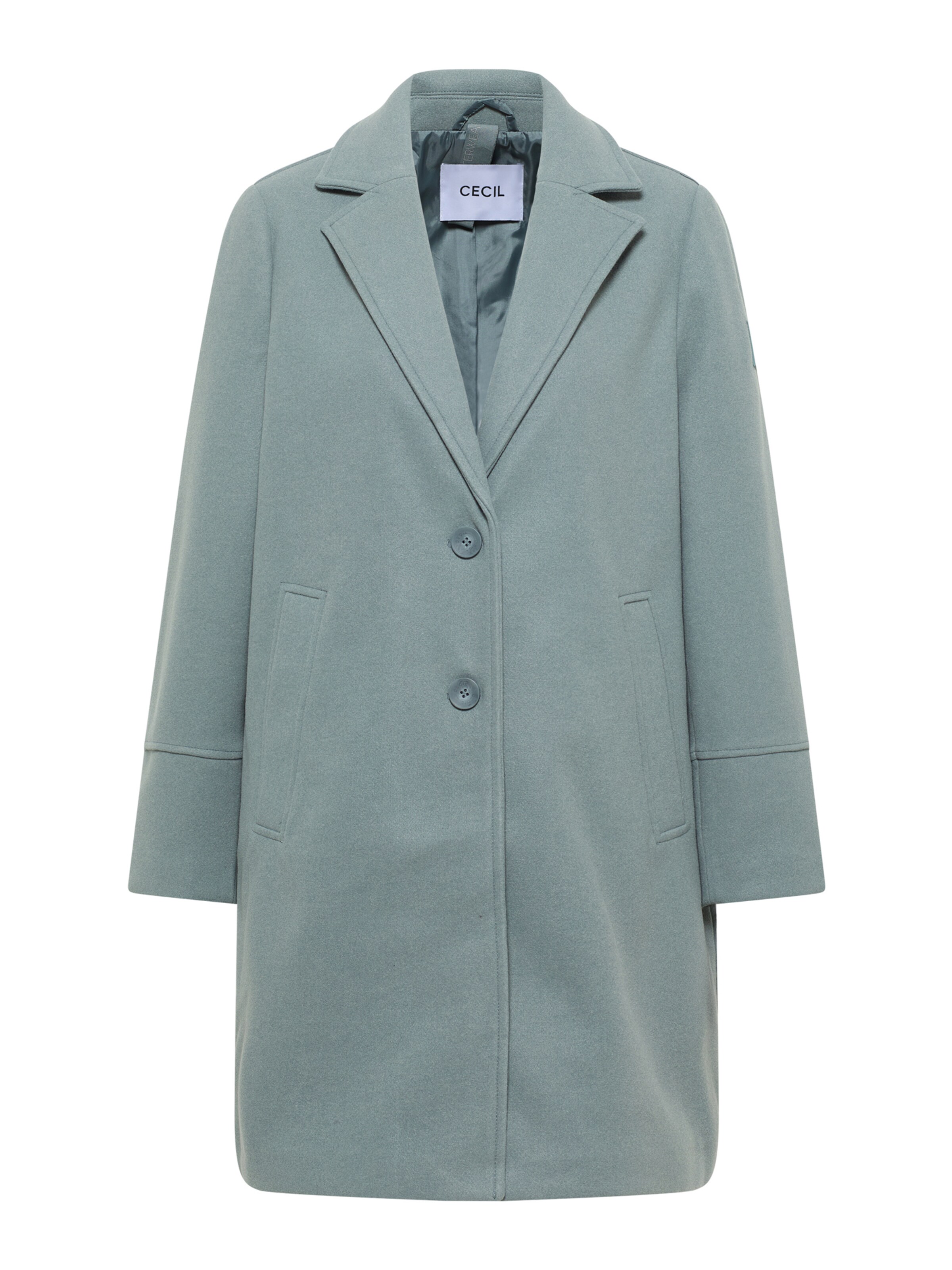 CECIL Демисезонное пальто в Зеленый: спереди