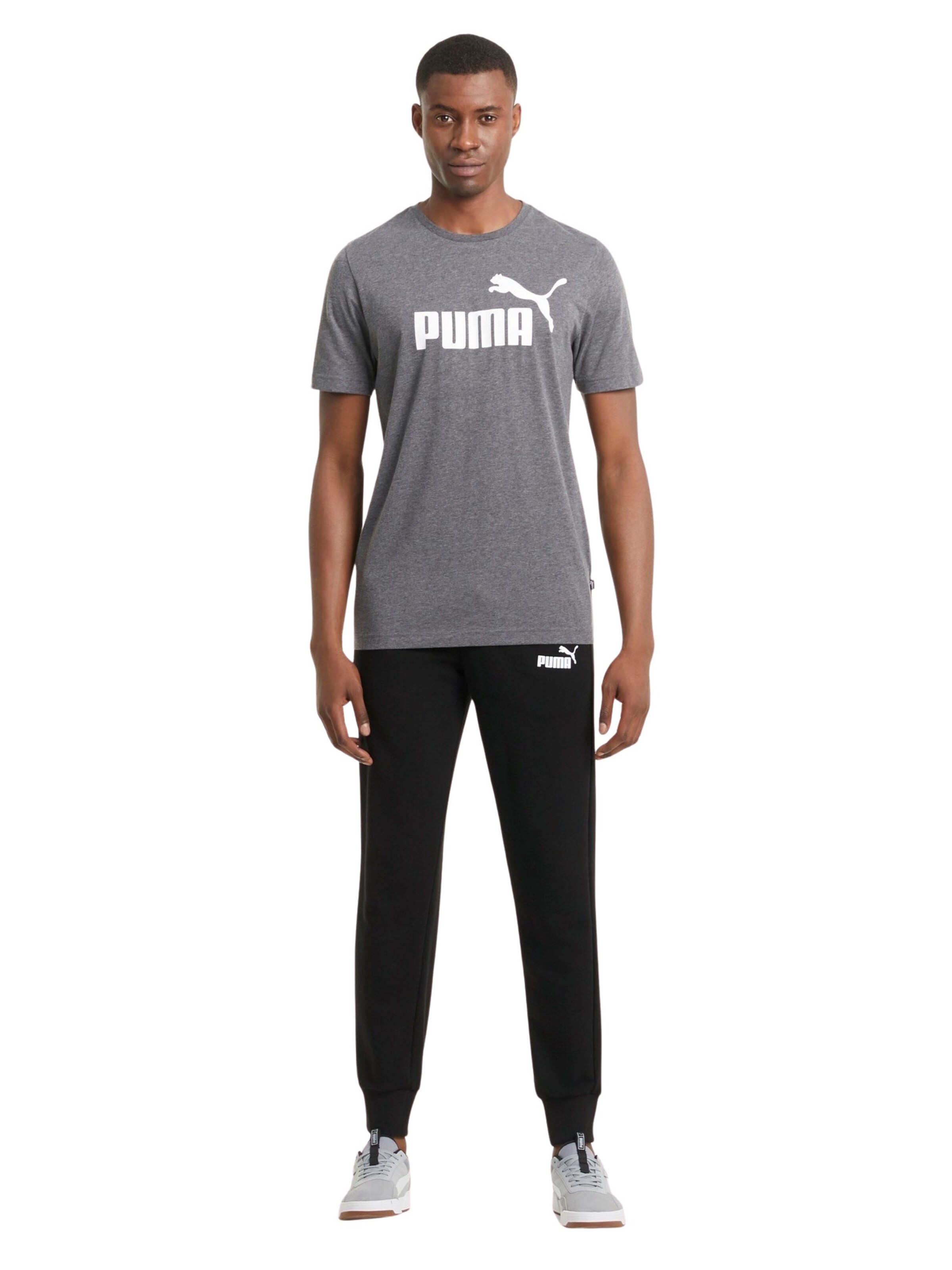 PUMA Tapered Workout Pants in Black