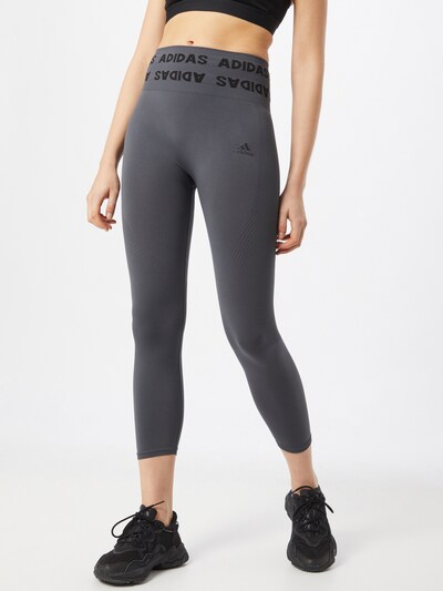 ADIDAS PERFORMANCE Športové nohavice - tmavosivá / čierna, Model/-ka