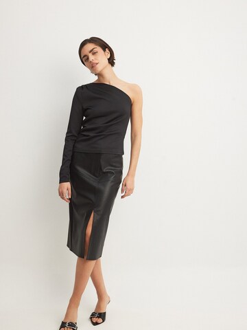 NA-KD Shirt in Schwarz