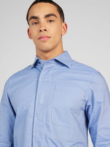 G-Star RAW Regular fit Button Up Shirt 'Secret' in Blue