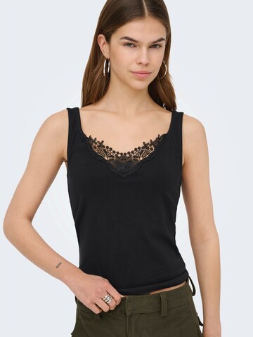 ONLY Top in Schwarz: Vorderseite