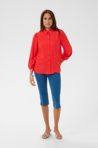 Kaffe - Blusa 'KAmilia' em vermelho