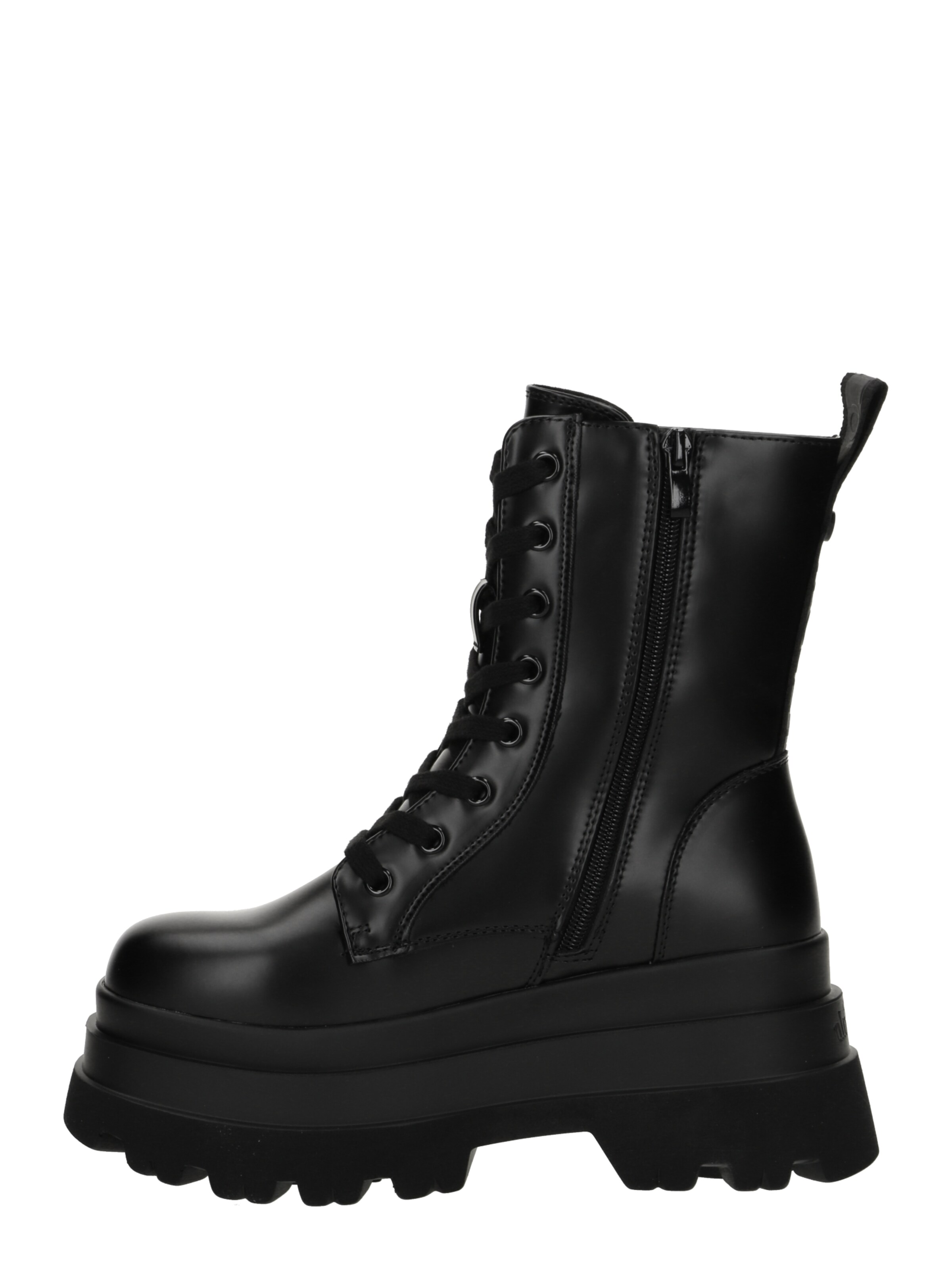 BUFFALO Fűzős rövid szárú csizmák 'JUPITER' - fekete