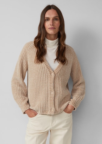 s.Oliver Strickjacke in Beige: Vorderseite