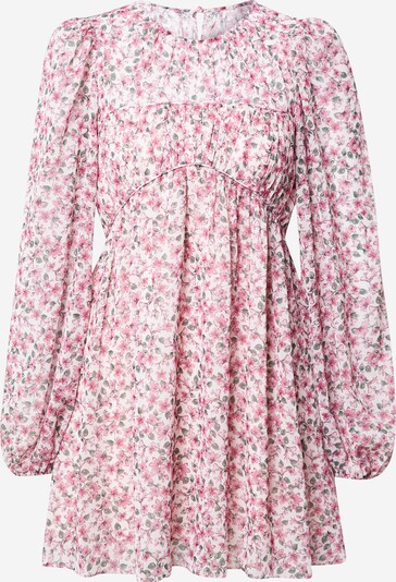 Forever New Robe en vert foncé / rose / blanc, Vue avec produit