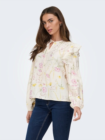 ONLY Blouse 'ONLJEONA' in Wit: voorkant