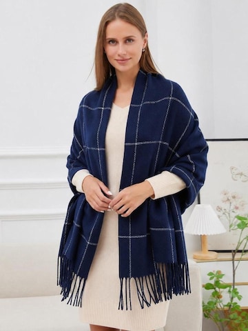 alberto cabale Scarf 'Line' in Blue