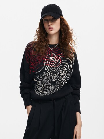 Desigual Trui in Zwart: voorkant