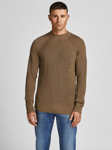 JACK & JONES Sweater 'Blaperfect' in Green: front