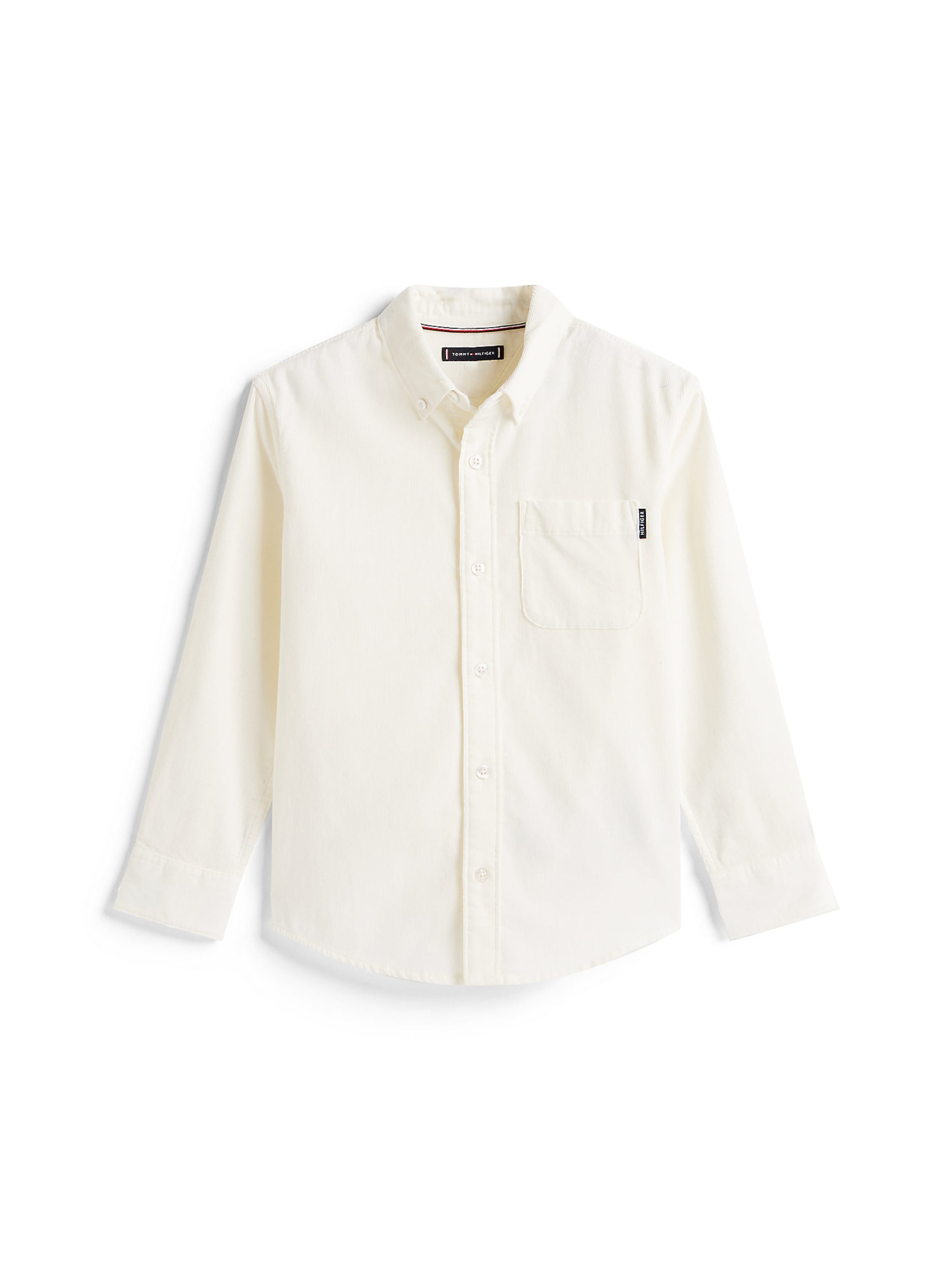 Coupe regular Chemise TOMMY HILFIGER en beige : devant