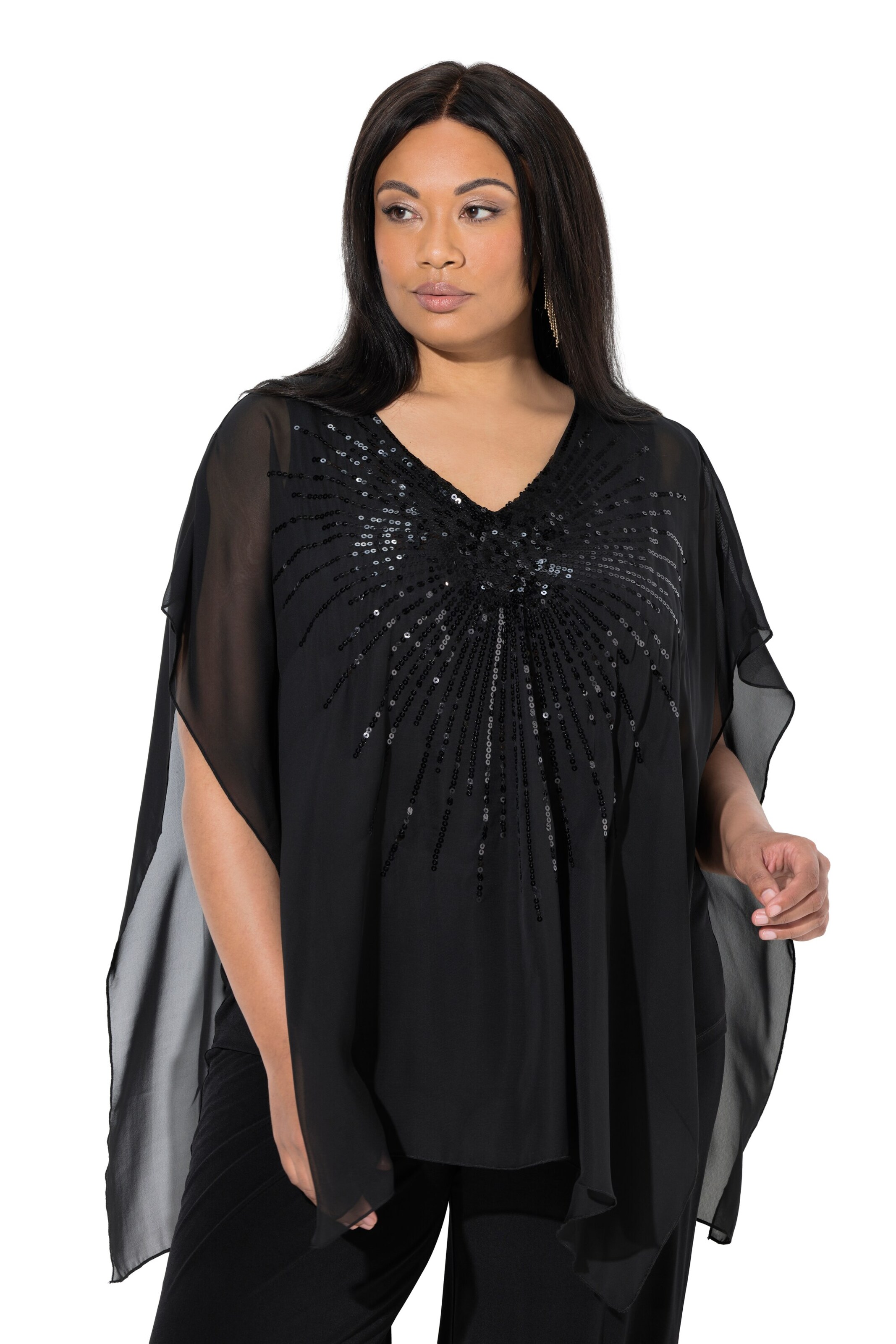 Ulla Popken Blouse in Black: front