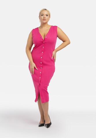 Karko Strickkleid  'ALENKA ' in Pink: predná strana