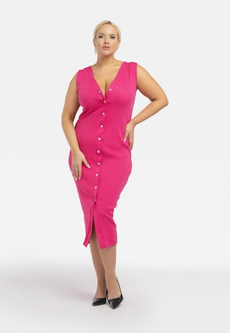 Karko Knitted dress 'ALENKA ' in Pink: front