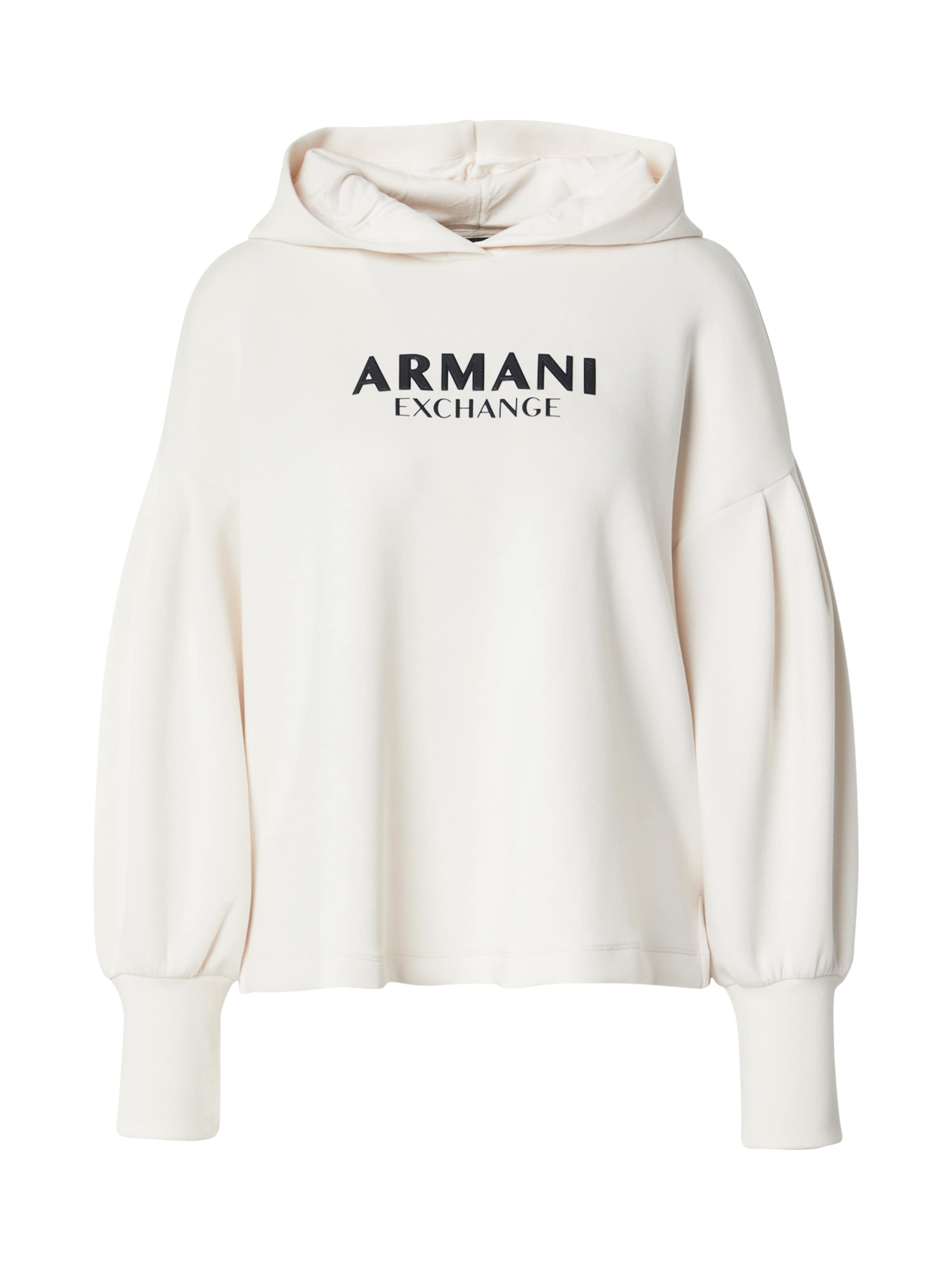 ARMANI EXCHANGE Sweatshirt i vit: framsida