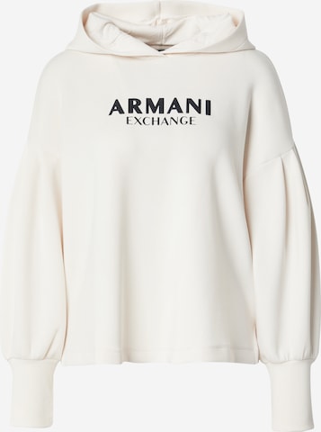 ARMANI EXCHANGESweater majica - bijela boja: prednji dio