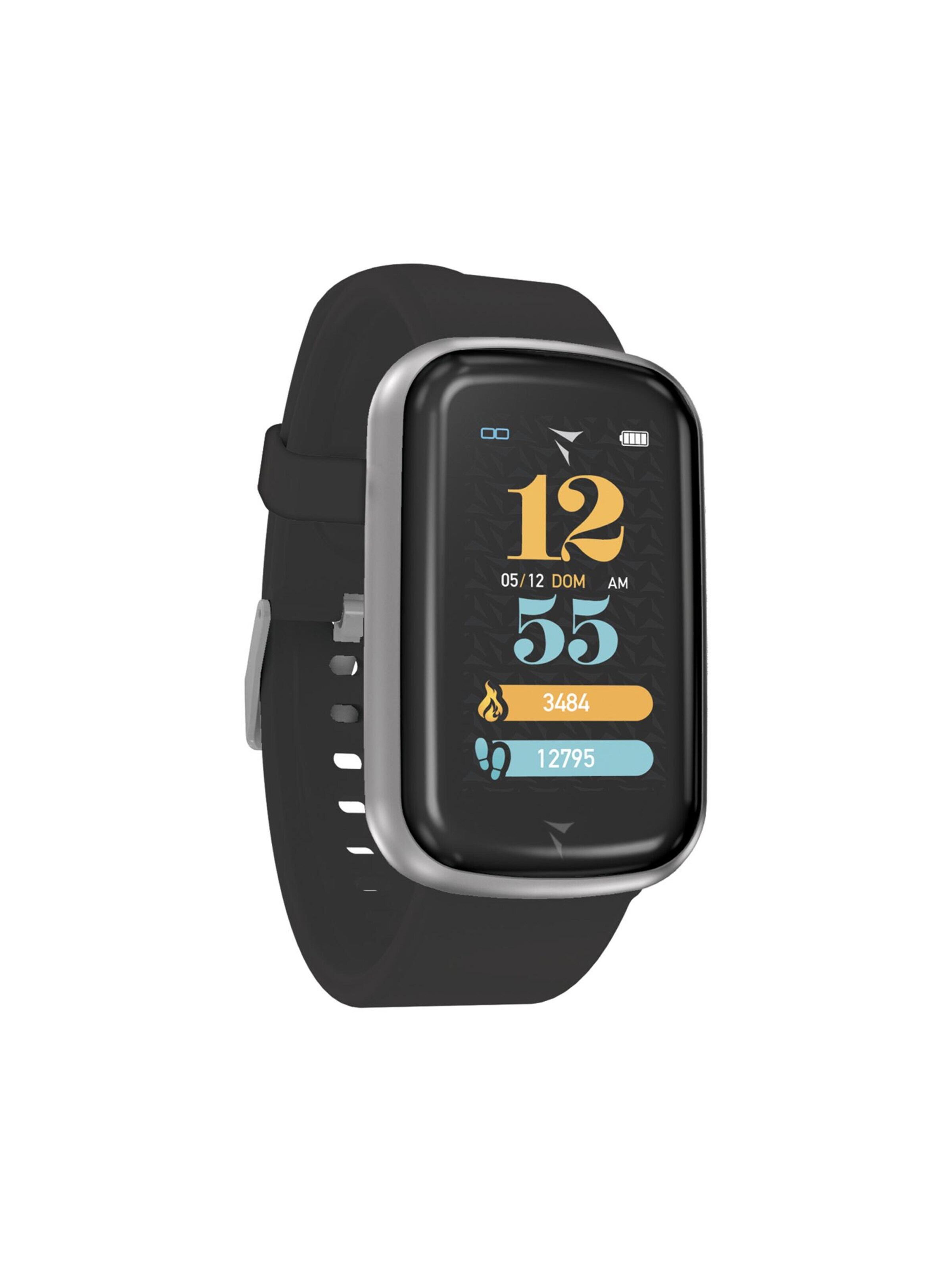 Techmade Digital Watch 'STEPS' in Silver