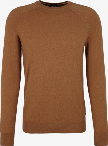 STRELLSON Sweater ' Luka ' in Brown: front