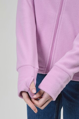 BENCH Fleecejacke 'Ninja' in Lila