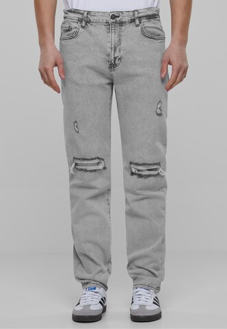 2Y Premium Slimfit Jeans in Grijs: voorkant