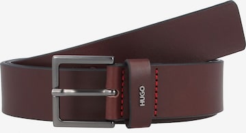HUGO Belt 'Giove' in Brown: front