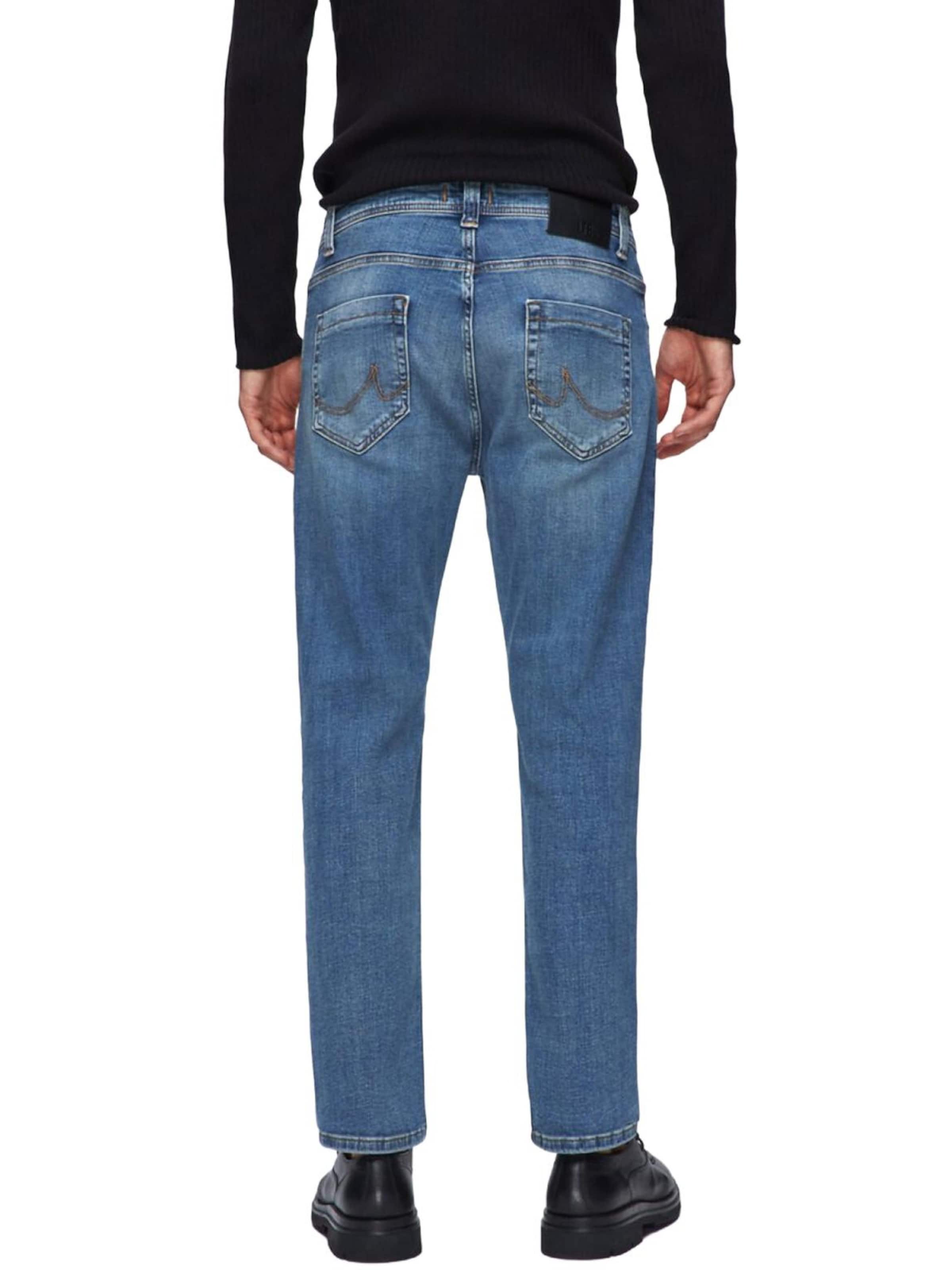 LTB Jeans - regular Vaquero 'LTB Jeans Hollywood Y Straight Leg Mid Waist Mid Indigo Jeanshose' en azul