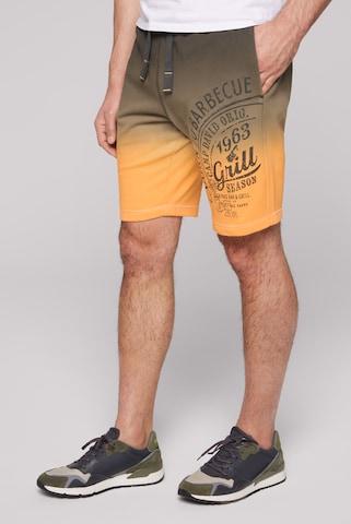CAMP DAVID Regular Pants in Orange: front