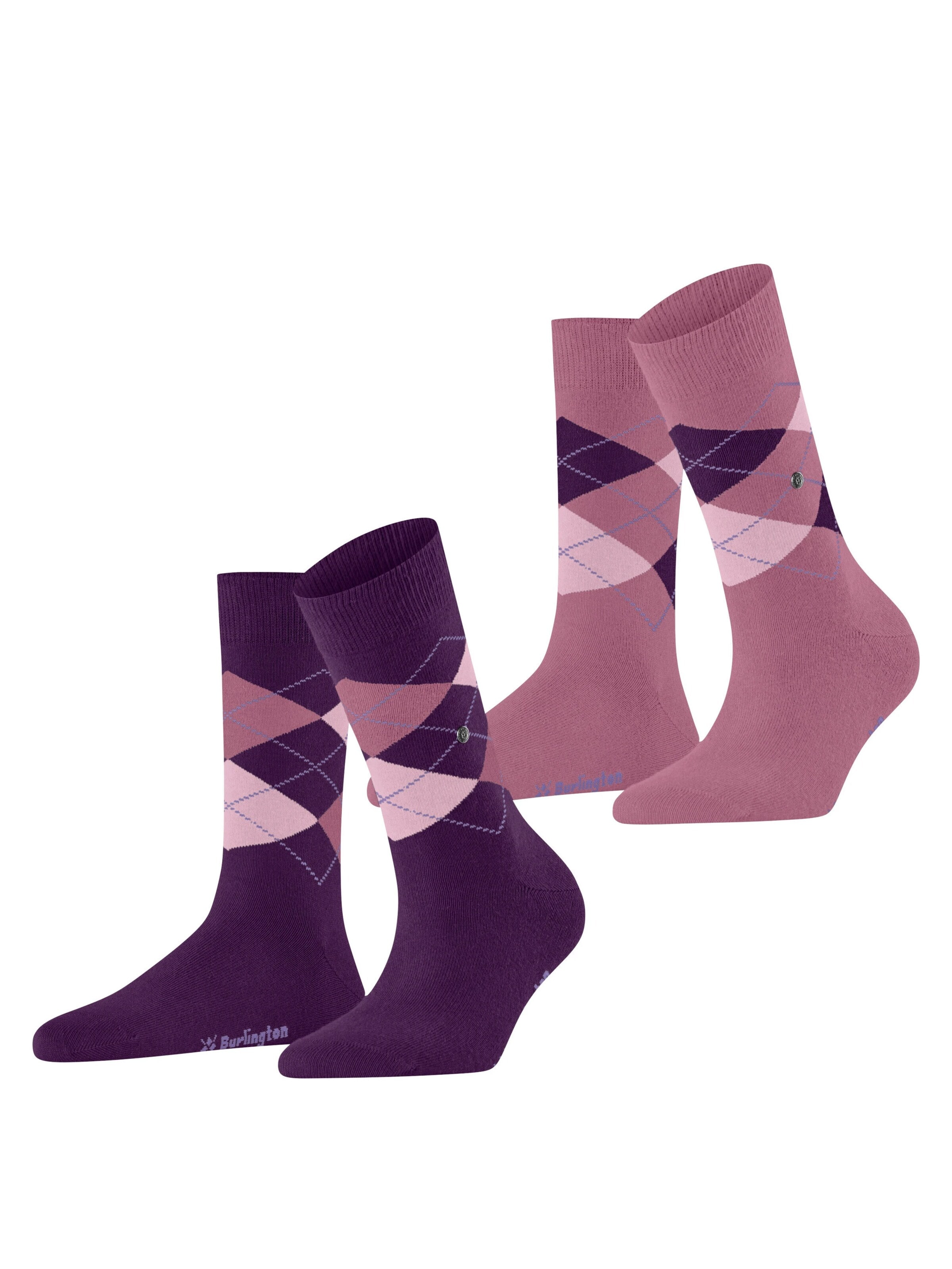 BURLINGTON Socken 'Everyday Argyle'‌‌‌‌‌‌‌‌‌‌ in Lila: Vorderseite