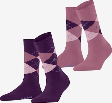 BURLINGTON Socken 'Everyday Argyle' in Lila: Vorderseite