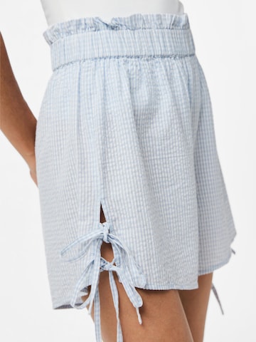 PIECES Regular Broek 'PCAlma' in Blauw