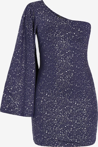 faina Coctailkjole i blå: forside