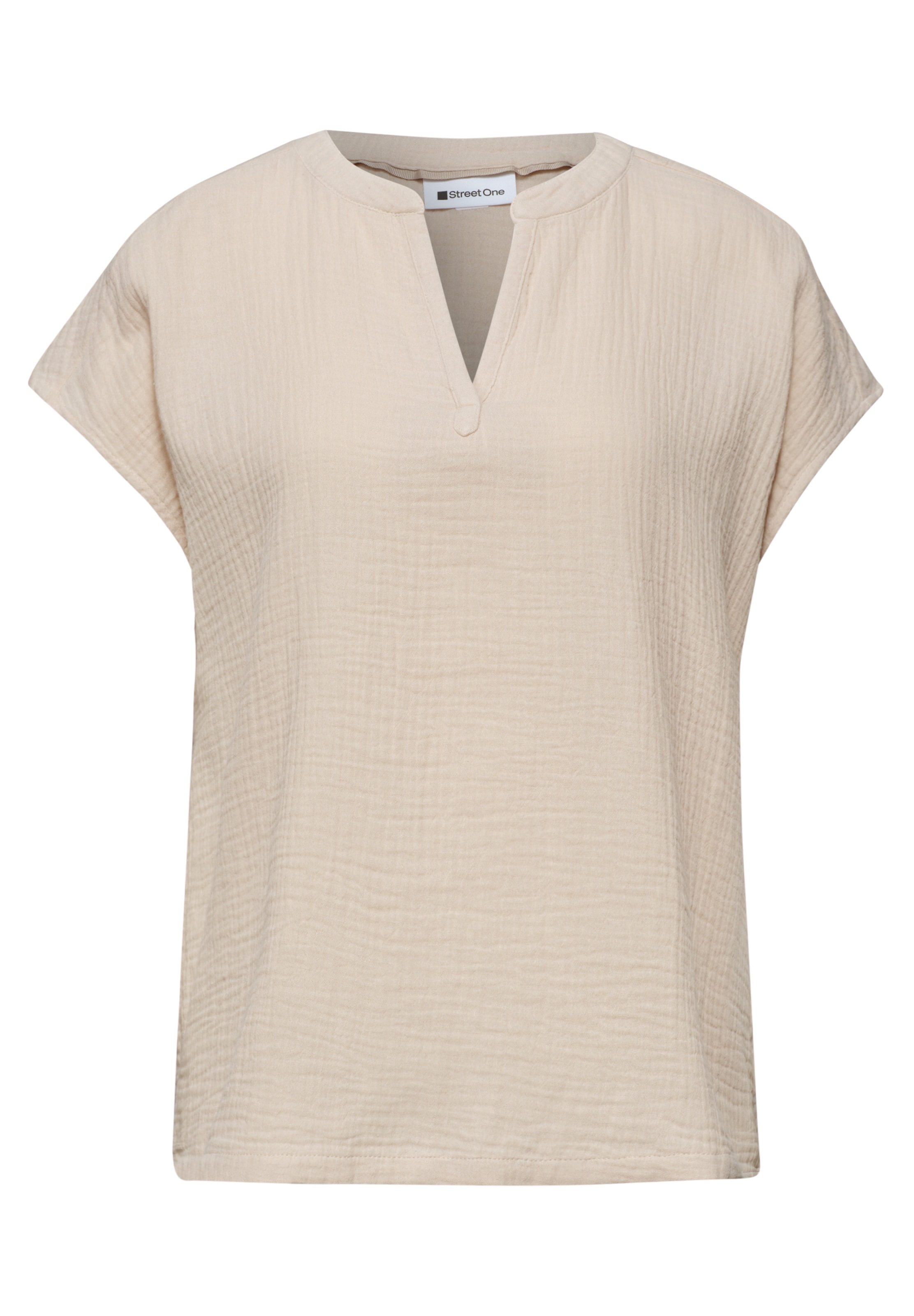 STREET ONE Shirt in Beige: Vorderseite
