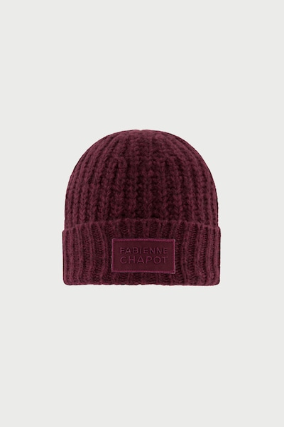 Fabienne Chapot Bonnet en rouge, Vue avec produit