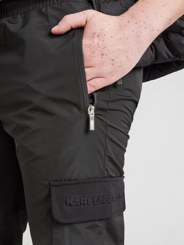 Karl Lagerfeld Regular Hose in Schwarz