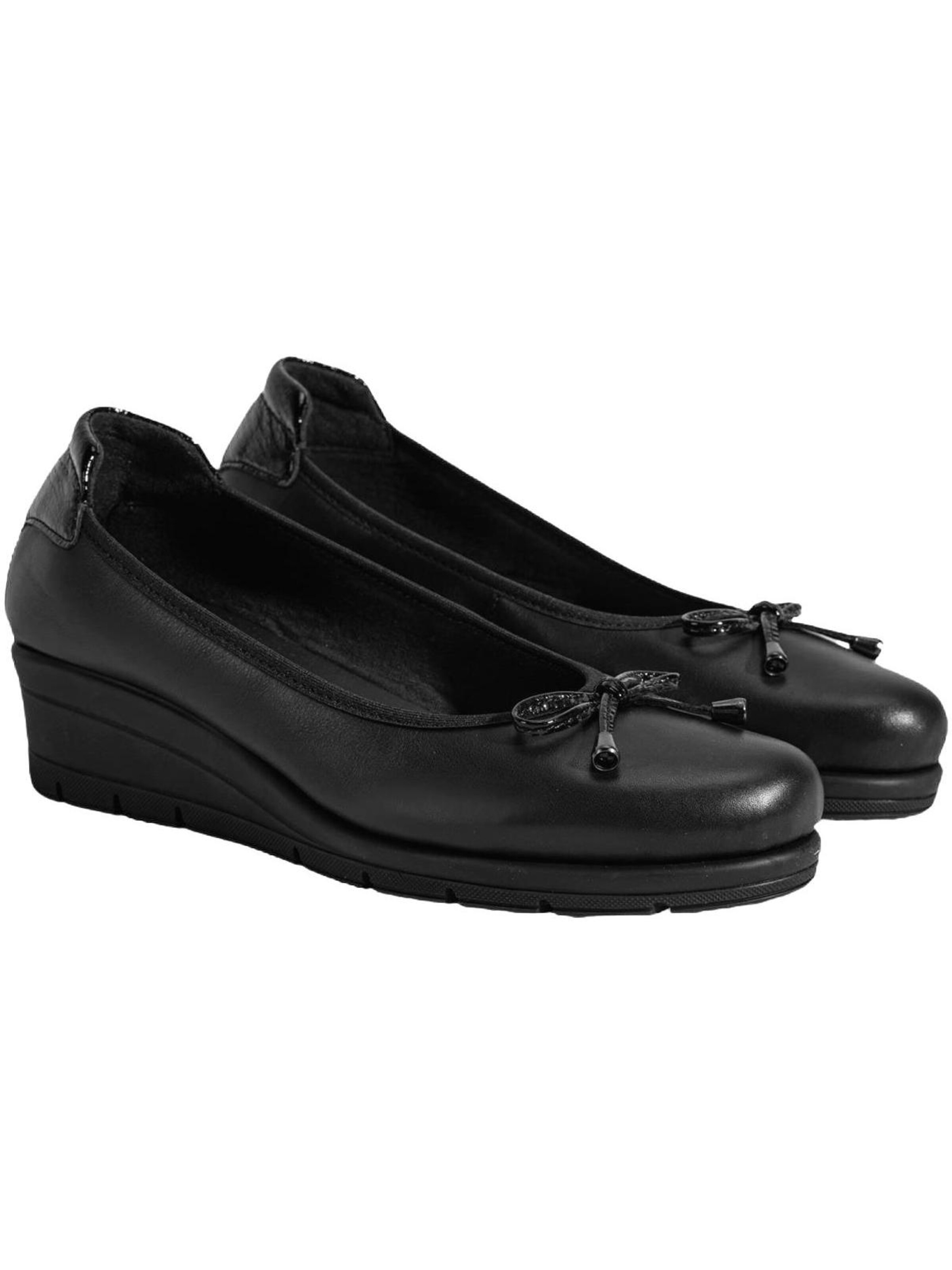 Desa Ballerina 'Slip-Ons'‌‌ in Schwarz: Vorderseite