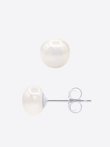 Boucles d'oreilles 'PASSY' Ateliers Saint Germain en blanc