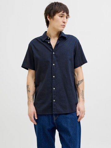 JACK & JONES Comfort Fit Hemd in Blau: Vorderseite