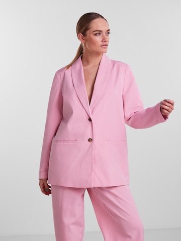 Blazer PIECES en rose : devant