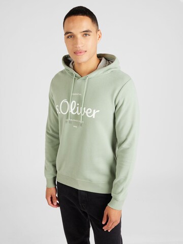 s.Oliver Sweatshirt in Grün: predná strana