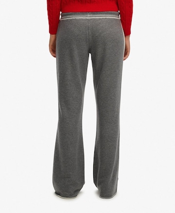 Superdry Flared Broek 'Athletic Essentials' in Grijs