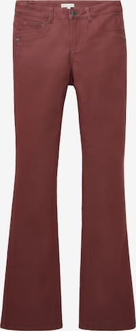 TOM TAILOR Bootcut Jeans 'Alexa' in Bruin: voorkant