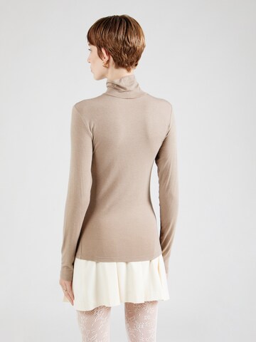 YAS Shirt 'YASWOOLA' in Braun