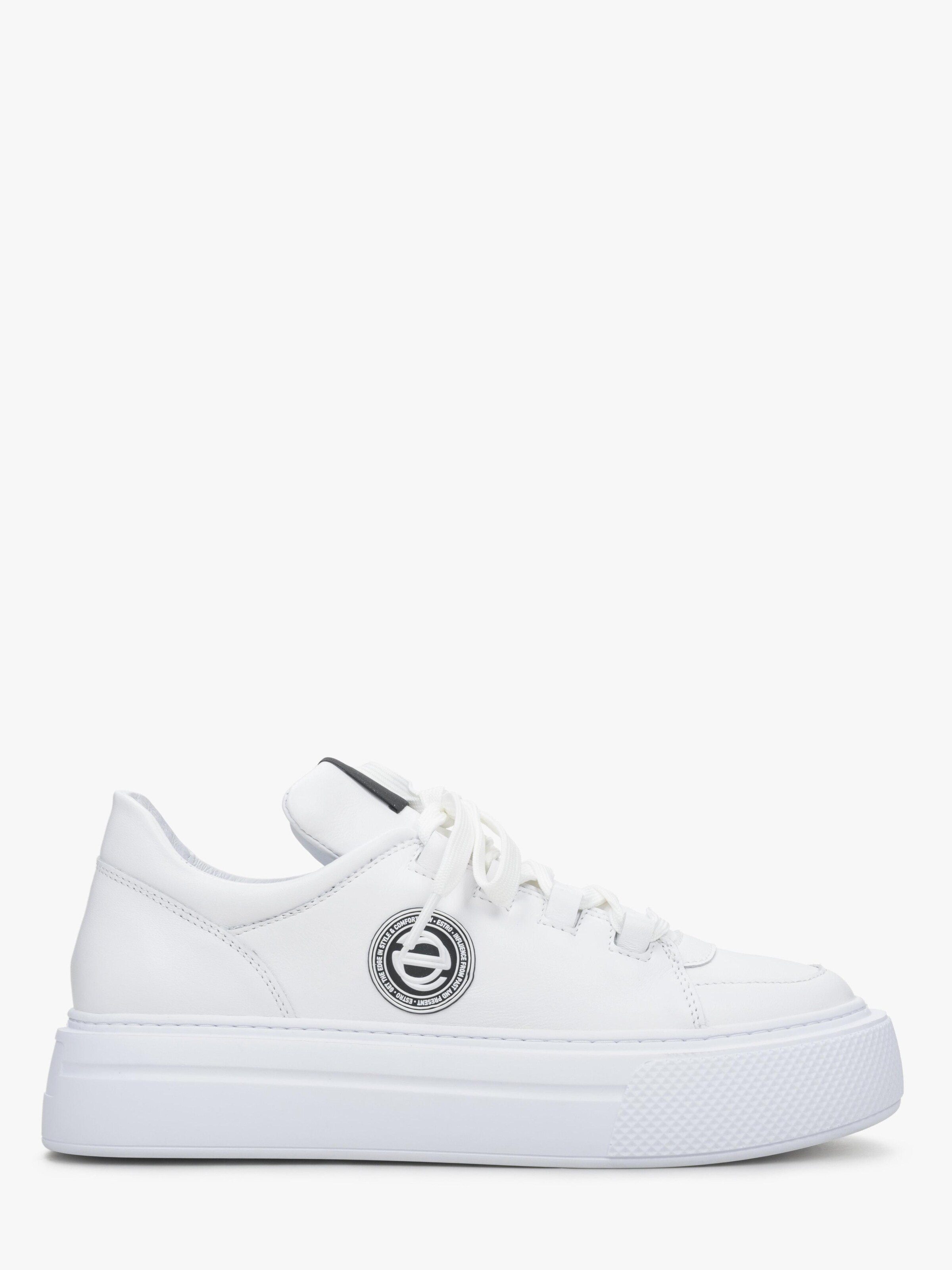 Estro Sneaker low '09-3034' i hvid: forside