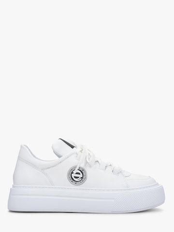 Baskets basses '09-3034' Estro en blanc : devant