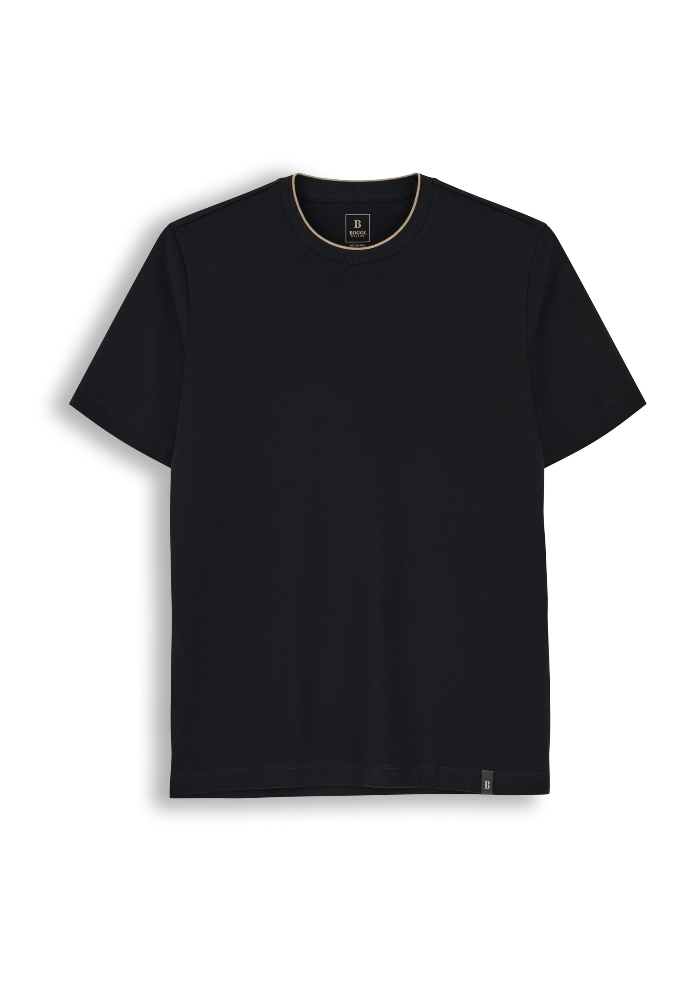 Boggi Milano T-Shirt in Schwarz: Vorderseite