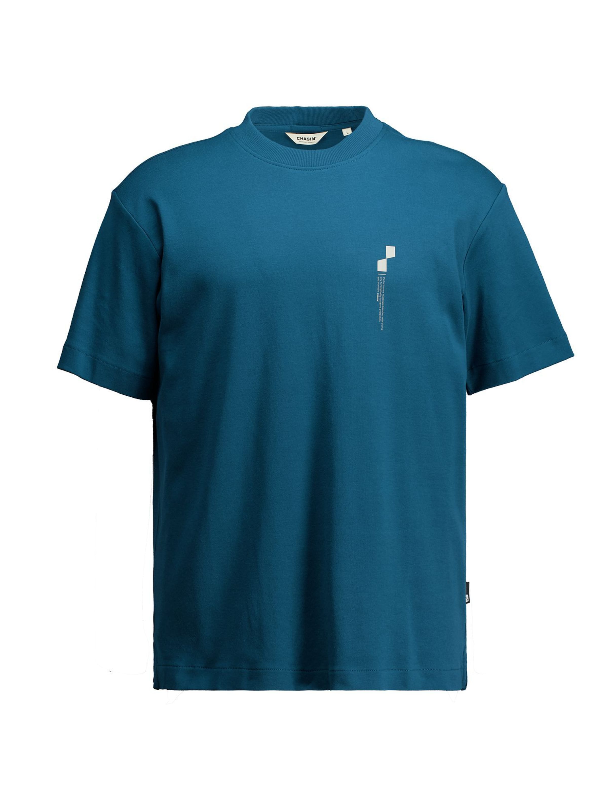 T-Shirt CHASIN' en bleu : devant